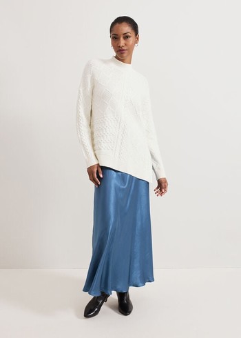 Phase Eight Orla Slip Skirts Blue Canada | DBUKLQ-869